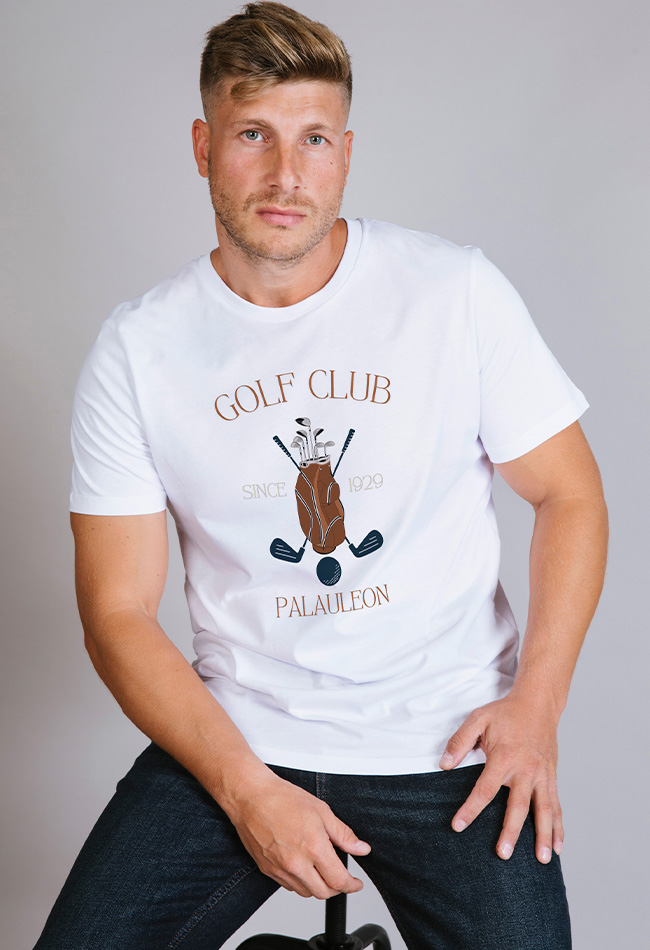 Camiseta hombre blanca Vandor golf