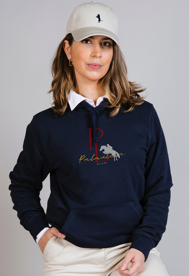 Sudadera con capucha para mujer color azul marino Cavalier