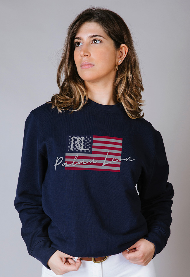 Sudadera para mujer en color azul marino Heritage