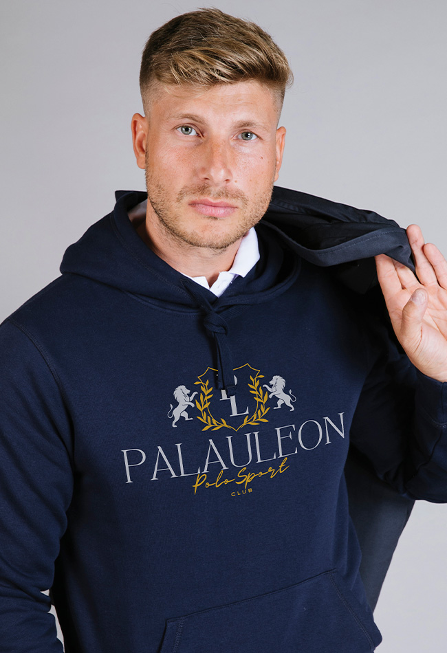 Sudadera con capucha azul marino Balson