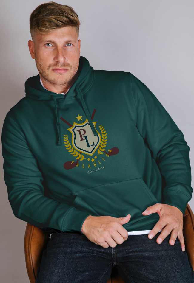 Sudadera con capucha para hombre en color verde oscuro en algodón 100% orgánico. Compra con Envío gratis. Evergreen.