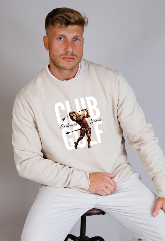 Sudadera Club Golf para hombre en color beige de la nueva colección PalauLeon. Compra ahora con Envío gratis.