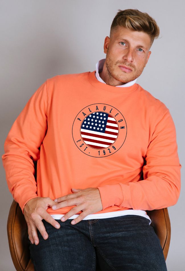 Sudadera Hayes para hombre en color naranja nueva colección PalauLeon. Compra ahora con Envío gratis.