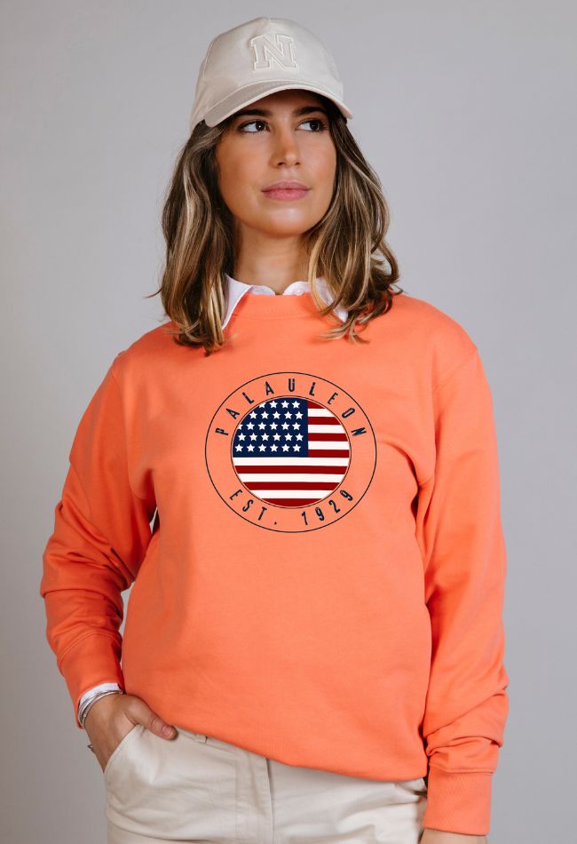 Sudadera Hayes WM para mujer en color naranja nueva colección PalauLeon. Compra ahora con Envío gratis.