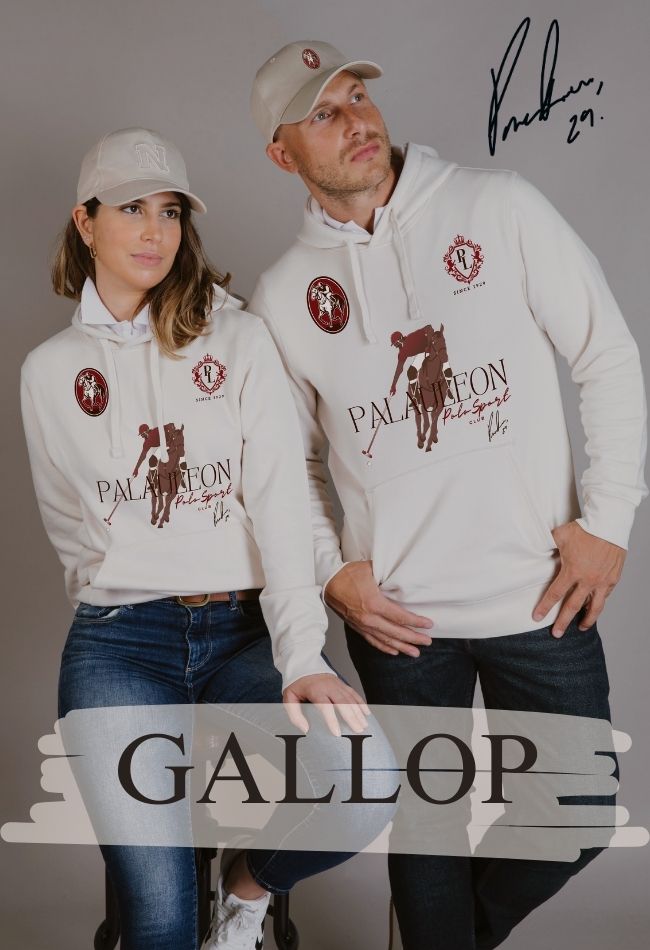 Sudadera exclusiva en color beige edición limitada para hombre y mujer cápsula Gallop